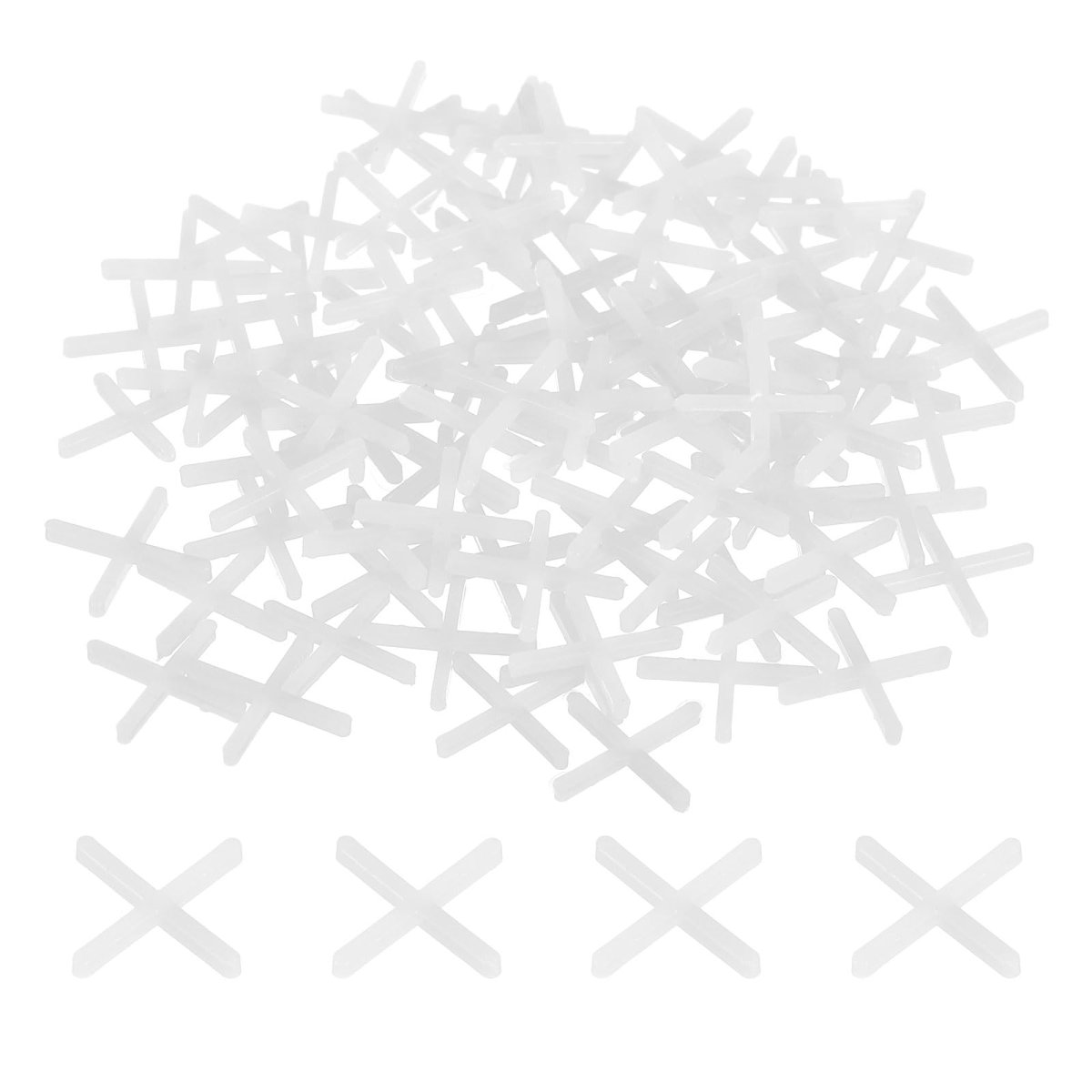 1600pcs Tile Spacers 5mm 1 16 Cross Shape Wall Floor Spacer Tiling Tools For Ceramic Installation White