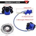 Pro Bat Rear Brake Master Cylinder Caliper Assembly Red And Black Blue