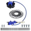 Pro Bat Rear Brake Master Cylinder Caliper Assembly Red And Black Blue