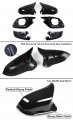 M4 Style Gloss Black Replacement Full Housing Side View Mirror Covers Compatible With Bmw F22 F30 F32 F33 F36