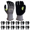 Armor Guys Kyorene Pro 00-810 Graphene Work Gloves Protective Cut-resistant With Micro Foam Nitrile Palm Coating Size S 12 Pack