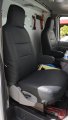 Iggee For Ford E-150 E-250 E-350 Van Custom Made Original Fit Premium Leatherette Front Seat 2 Armrest Covers Black 