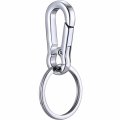 Metal Carabiner Clip Keyringchain For Tile And Gen 2 Key Finder Zinc Alloy Lobster Clasp Key Holder Metallic Grey Modern Style 