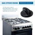4 Pcs Wb03t10236 Burner Control Knob Gas Range Knobs Black For Ge Stove Cooktop