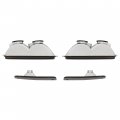 Hecasa Front Corner Bumper Signal Lights Caps Lens Compatible With 1997-2001 Jeep Cherokee Xj Pair Smoke