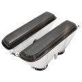 Hecasa Front Corner Bumper Signal Lights Caps Lens Compatible With 1997-2001 Jeep Cherokee Xj Pair Smoke