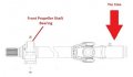 Caltric Front Drive Shaft Yoke With U-joint Compatible Polaris Ranger Crew 900 4x4 Diesel 2011 2012 2013 2014
