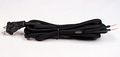 Creative Hobbies Black Rayon Cloth Covered Electric Lamp Cord With End Plug Stripped Ends Ready For Wiring -8 Foot Spt-2 Ul 