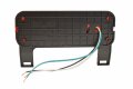One L E D Low Profile Combination Rv Tail Lights Pair Black Base Rvstlb6061-kit Stop Turn Light For Trailers Over 80 In Wide