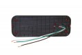 One L E D Low Profile Combination Rv Tail Lights Pair Black Base Rvstlb6061-kit Stop Turn Light For Trailers Over 80 In Wide