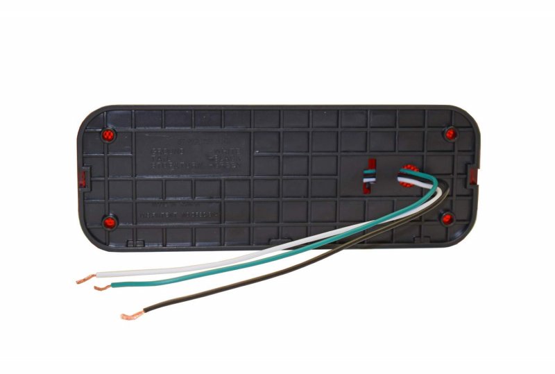 One L E D Low Profile Combination Rv Tail Lights Pair Black Base Rvstlb6061-kit Stop Turn Light For Trailers Over 80 In Wide