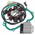Stator Coil Rectifier Gasket For Kawasaki Wind 125 B-b2 2005 Oem 21190-1062 21066-1134 125 Br125-b2 Rectifieoil Stator Gasket
