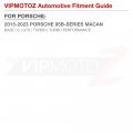 Vipmotoz Front Full Led Side Marker Lamps Compatible With 2014-2023 Porsche Macan Smoked Tinted Lens Left Driver Right