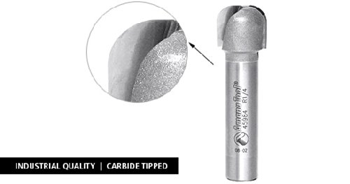 Timberline 1702 Carbide Tipped Bowl Tray 4 R X 1-1 8 D 5 Ch 1 2 Inch Shk Router Bit