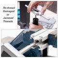 Uxcell M3 M4 M5 M6 M8 Hand Threading Tap Set High Speed Steel Straight Flutes Metric Thread Screw Taps Bronze Tone 5pcs