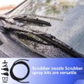 Blue Elf Universal Car Windshield Wiper Washer Squirter Nozzle Spray Jet Kit Fluid Hose And Connectors Replace 5303833aa