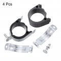Uxcell Rubber Cushion Strut Clamp 4pcs 2 Cushioned Rigid Steel Pipe For Mounting Pex Tubing To Channels