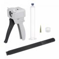 Uxcell 55ml Manual Epoxy Mixer Applicator Single Part Dispenser Gun Set The Contains 1pcs Of Hose Mixing Needle Front Cover And
