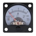 Baomain Ammeter Ac 0-10a Round Analog Panel Meter Class 2 5 Accuracy Black So-45