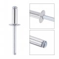 Uxcell Blind Rivets Aluminum 6mm Diameter 16mm Grip Length Silver Tone 50pcs
