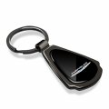 Ipick Image Made Black Dome Shinning Dark Gunmetal Metal Teardrop Key Chain With Logo For Chrysler