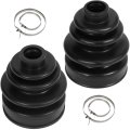 Cv Joint Boot Kit For Honda Foreman 450 1998 2004 And Yamaha Kodiak 400 2000 2006 Neoprene Outer Inner Boots With 2 Stainless 