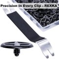 Rexka 31pcs Hood Insulation Retainers Clips For Nissan 65832-f5000 65846-30f00 Multipurpose Auto Trim Panel Body Remover