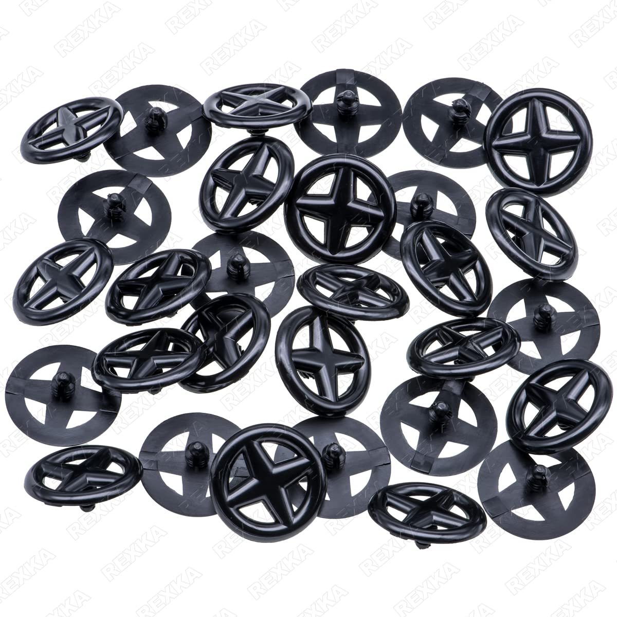 Rexka 31pcs Hood Insulation Retainers Clips For Nissan 65832-f5000 65846-30f00 Multipurpose Auto Trim Panel Body Remover