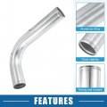 A Absopro Universal 90 Degree L Shape Bend Elbow Intercooler Pipe Air Intake Tube 2 5 Od 63mm 500mm 19 69 Length Aluminum Alloy