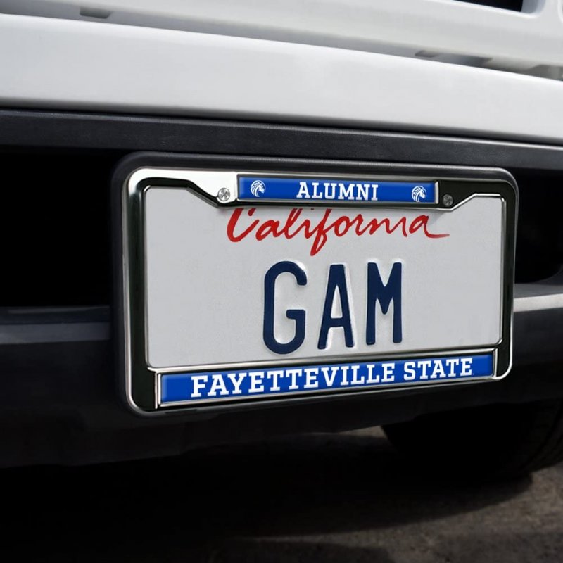 Fayetteville State University Alumni Full Size Standard License Plate Metal Frame