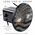 Tricktoppers Trailer Hitch Cover Plug For 2 Inch Receivers Class 3 4 5 With 1 Pin Offset And Hole Made Usa Printed High