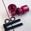 Red Swingarm Spools Sliders Rr Engraved Logo For Cbr 1000rr 600rr 250r 900rr 954rr And Rc51 Rvt1000r Billet Aluminum 8mm Thread