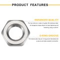 3pcs Cast Pipe Fitting Hex Locknut 304 Stainless Steel Lock Nut Pt 1 4 Female Thread For Plumbing Fixed Water Broom And