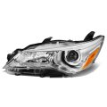 Dna Motoring Oem-hl-0106-l Chrome Housing Factory Style Driver Side Projector Headlight Replacement For 15-17 Camry 