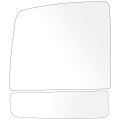 Tow Mirror Glass For 2008 2017 Toyota Sequoia And 2007 Tundra Left Side Upper Flat Lower Convex Manual Adjustment Non Heated 