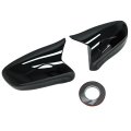 Rearview Mirror Cover Pair For Lexus Is250 Is350 2006 2012 Is460 Es350 2007 Ls600h 2008 Black Replace 8791053240 8791053241