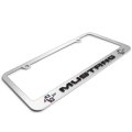 Ford Mustang Dual Logo In 3d On Mirror Chrome Metal License Plate Frame Official Licensed