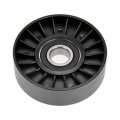Idler Pulley For Hyundai Tiburon 2003 2004 2005 2006 2007 2008 Plastic Serpentine Belt Type 17mm Inside Diameter Black 