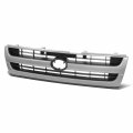 To1200204 Factory Style Front Bumper Grill Grille Assembly For Toyota Tacoma 2wd Exclude Pre-runner 1997-2000 Silver Black 