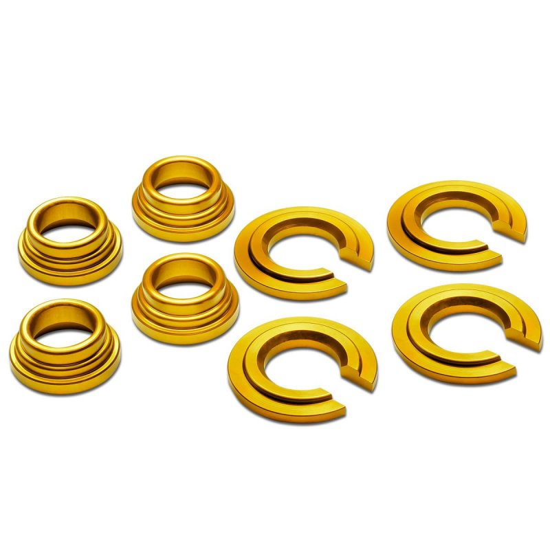 240sx 300zx Maxima Aluminum Subframe Tie Bar Bushing Collar Spacer Kit Gold S13 S14 Z32 J30