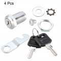 Uxcell Cam Lock 1-1 8 Cylinder Length Cabinet Locks With No 1 Fits On 7 Max Thickness Panel Keyed Different 4pcs