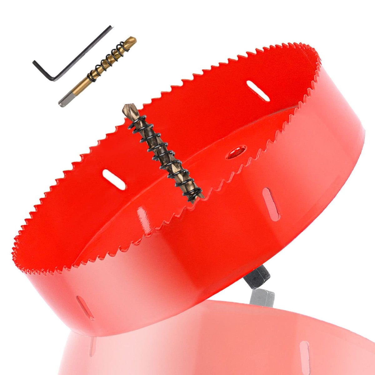8 Inch Bi-metal Hole Saw Hss Cutter Heavy Duty For Drilling Wood Plastic Plywood Ceiling Thin Metal 225mm