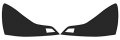 Precut Vinyl Tint Cover For 2008-2013 Infiniti G37 Coupe Taillights Reverse Cutout 20 Dark Smoke 