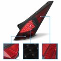 Amerilite For 2003-2005 350z Led Smoke Black Replacement Tail Light Brake Lamp Set Passenger And Driver Side