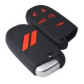 Slash Silicone Key Fob Cover Case Protector For Dodge Charger Challenger Srt Hornet R T Dart Durango Journey Replacement