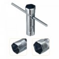 Uxcell 16-18mm Ignition Spark Plug Spanner Dual-ended Wrench Hex Socket 5 Pcs