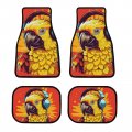 Funny Birds Car Floor Mat Set Universal Fit 4-piece Colorful Parrots Automotive Mats All Weather Anti-slip Protectionpets 