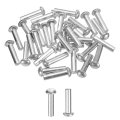 30 Pcs Brazier Head Solid Aluminum Rivets M6 Dia X 25mm Length Round Boat For Repairing Boats Machinery Aircraft Automobile 