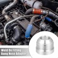X Autohaux Car Auto 20an Male Weld On Fitting Bung Hose Adapter Fuel Oil Aluminum Alloy Silver Tone Pack Of 4
