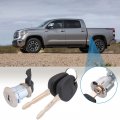 Fuel Door Lock Cylinder W 2 Keys Set Compatible With 1995-2004 Toyota Tacoma 2000-2003 Tundra Gas Filler Lid Replaces